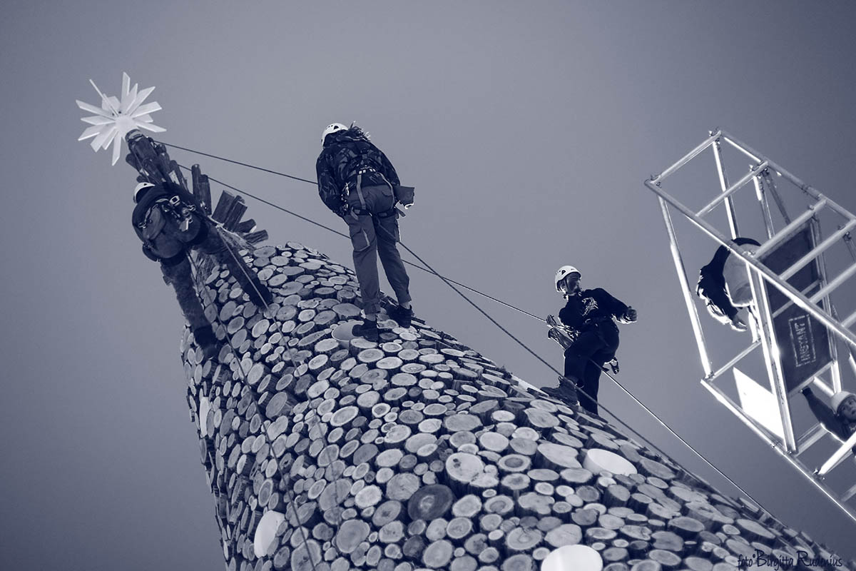 Blue Working on the Top