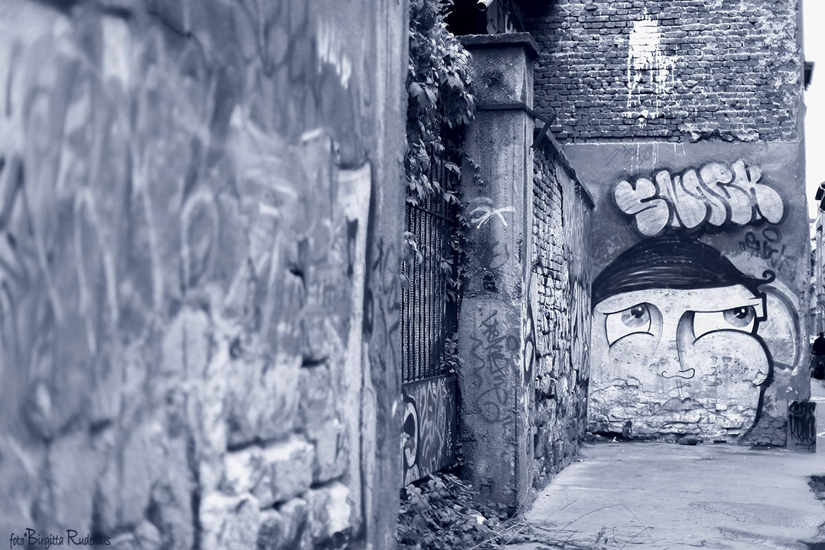 Blue Photo - Street Art.